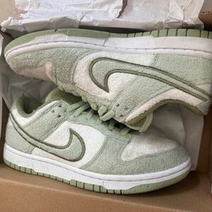 Women Nike Dunk Low Fuzzy Green